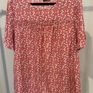 BloomChic Floral Blouse in Rose